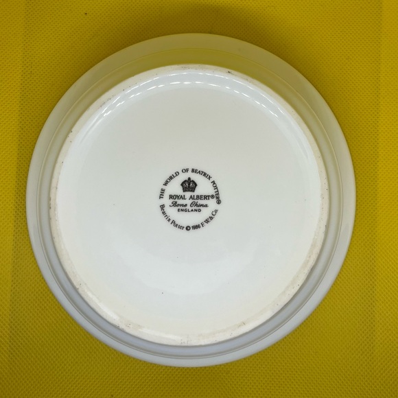 Royal Albert Beatrix Potter Mr. Jeremy Frog Fisher Cereal Bowl 1986 - Picture 2 of 2